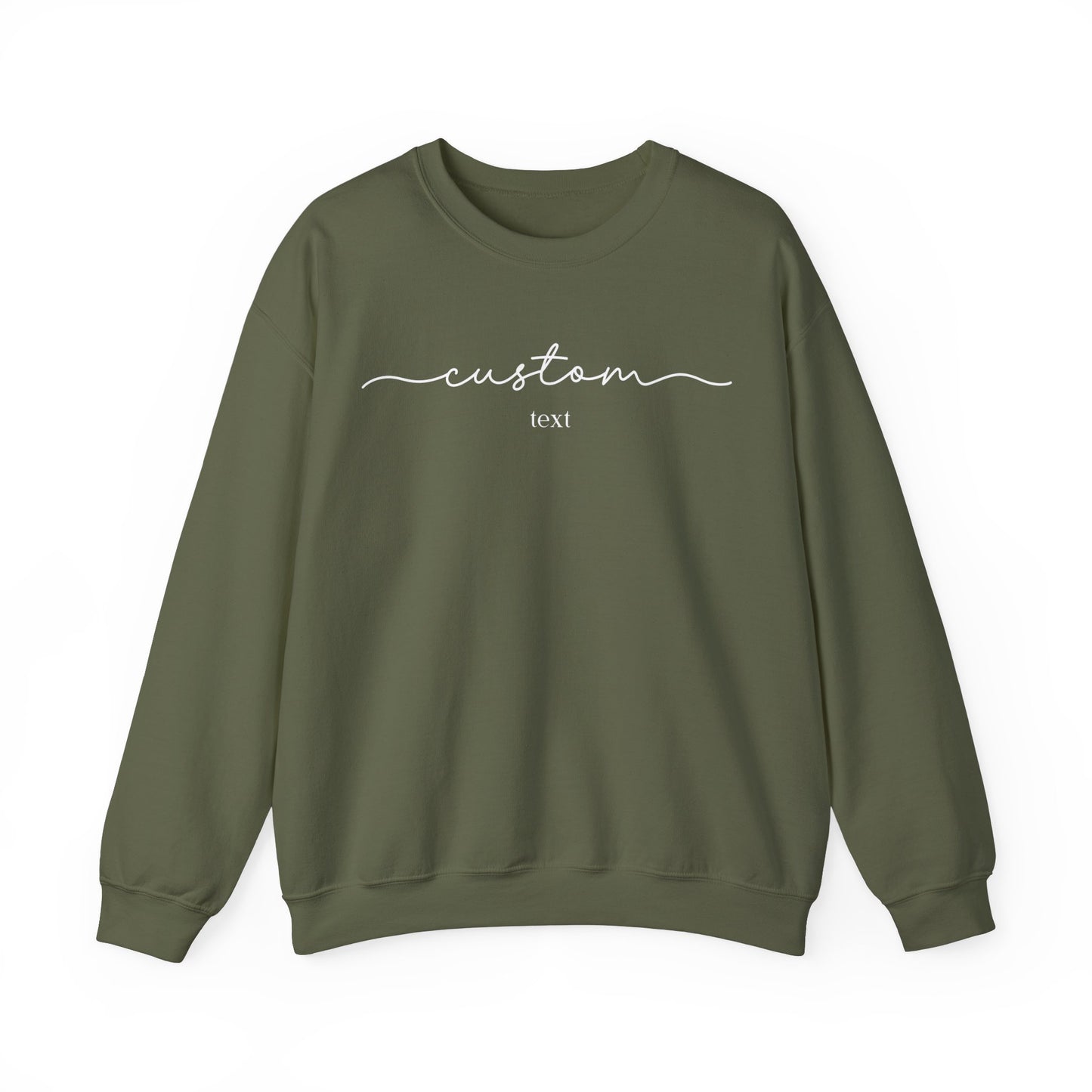 Custom Text Minimalist Sweatshirt