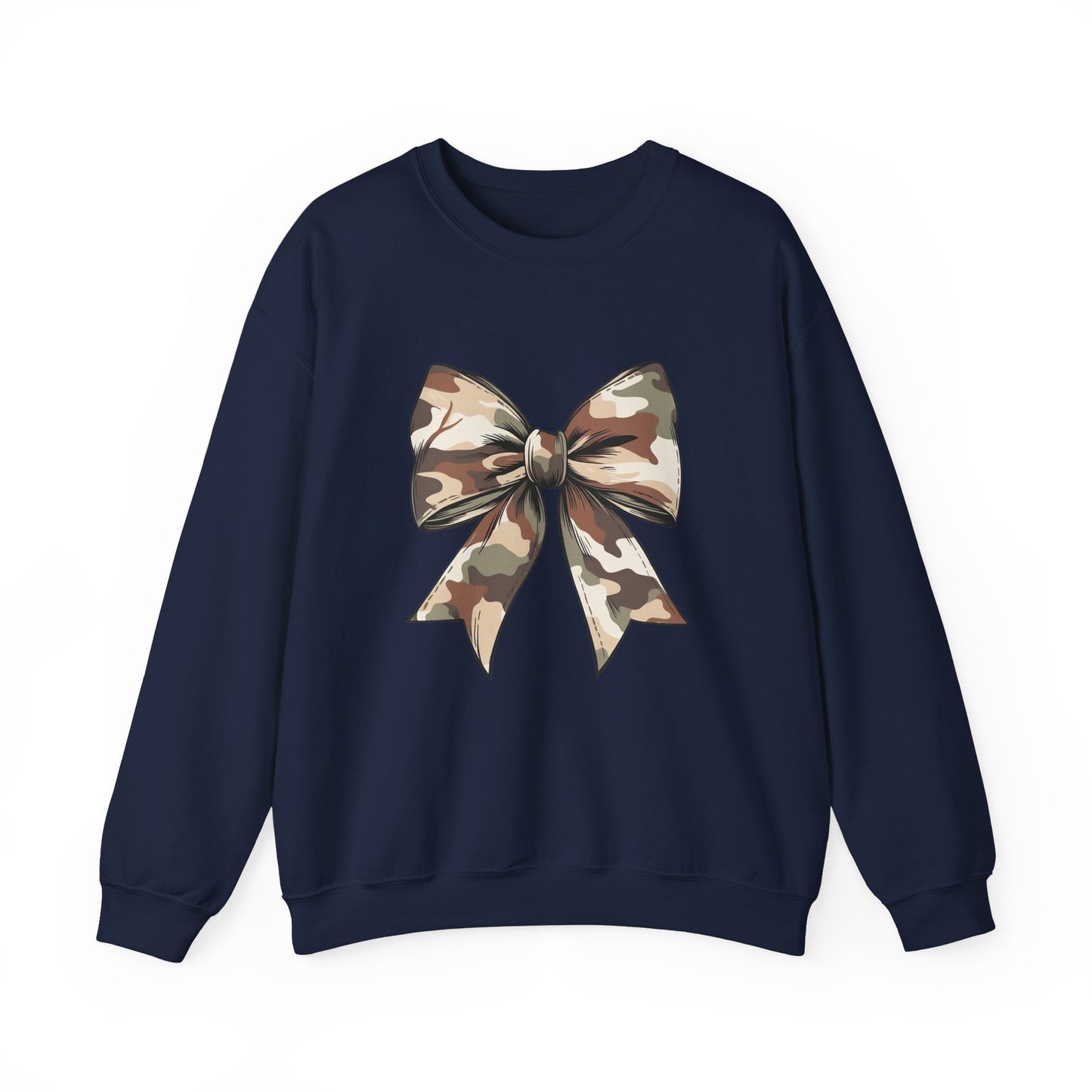 Camouflage Coquette Bow Sweatshirt