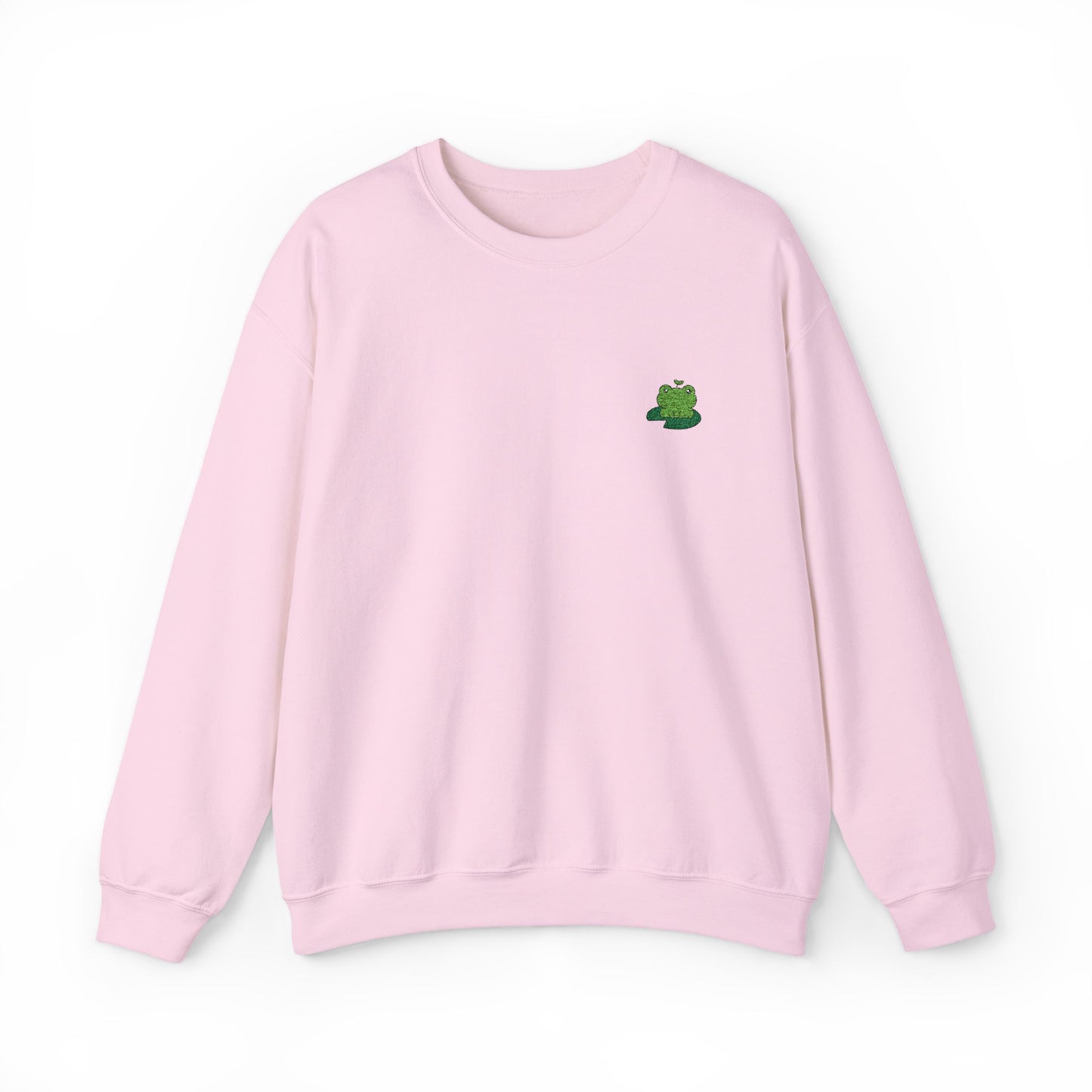 Embroidered Cute Frog Sweatshirt