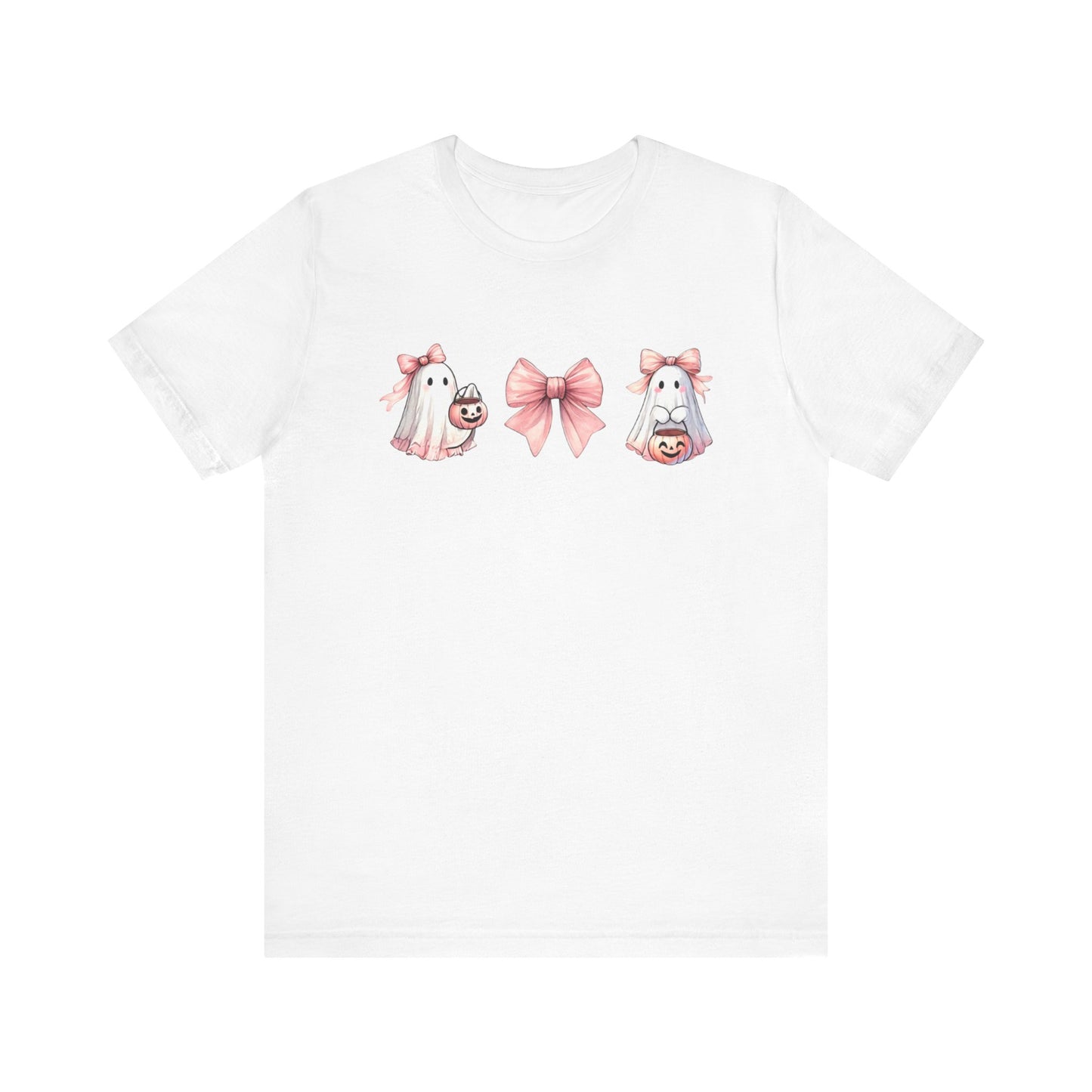 Cute Ghost Coquette Bow T-shirt