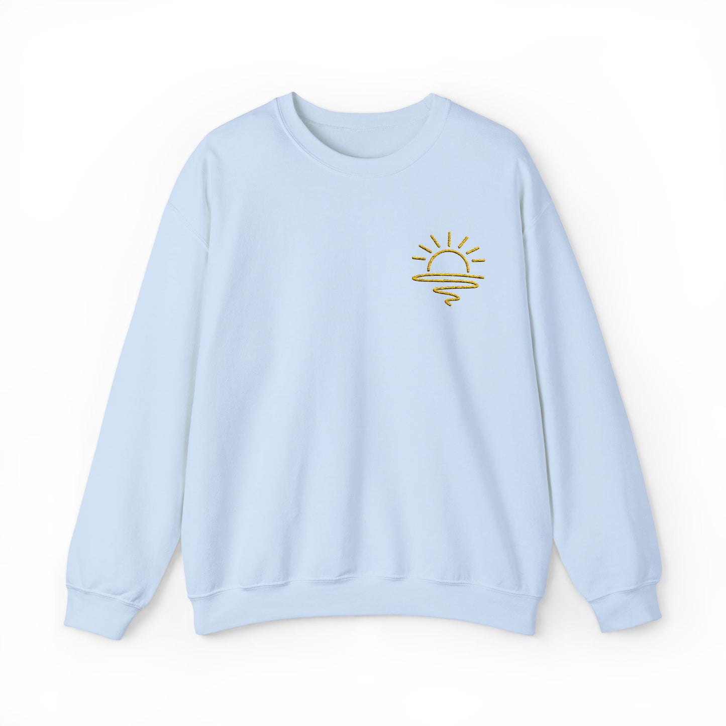 Minimalist Embroidered Sun Sweatshirt