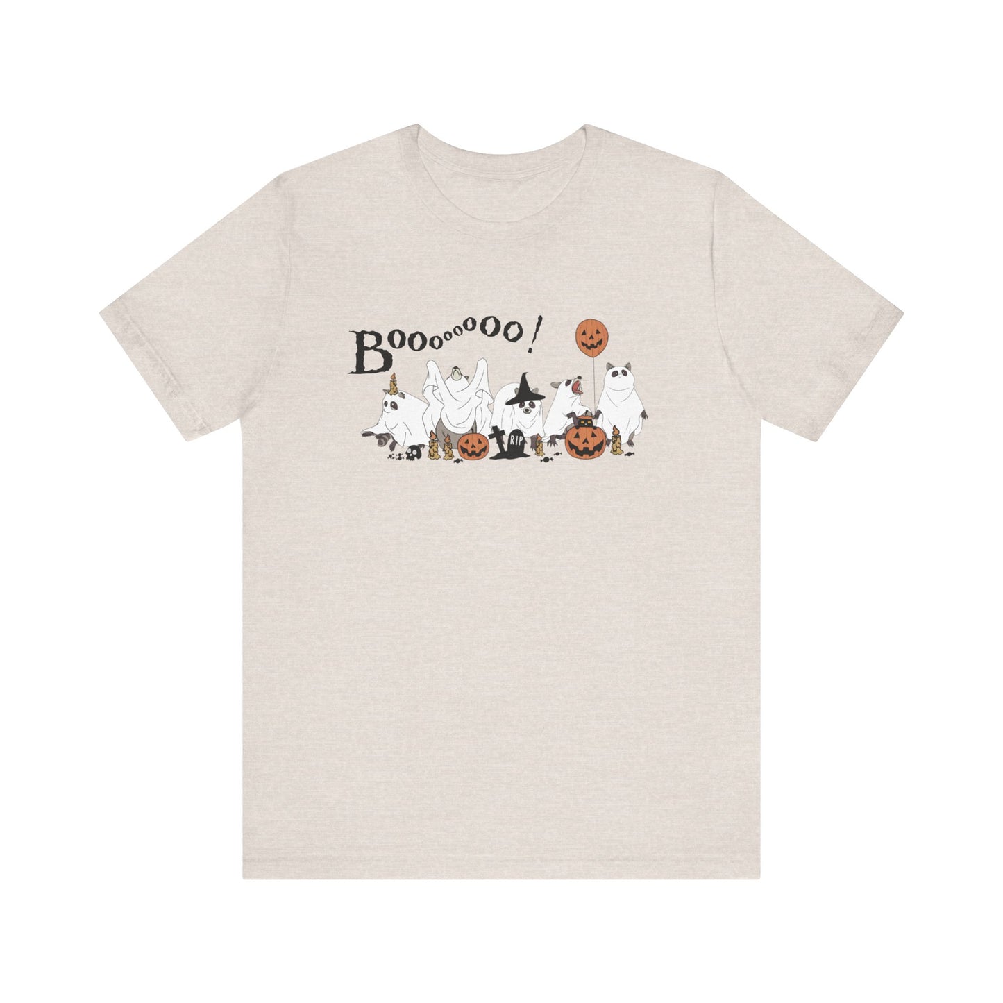 Raccoon Ghost Halloween Boo T-shirt