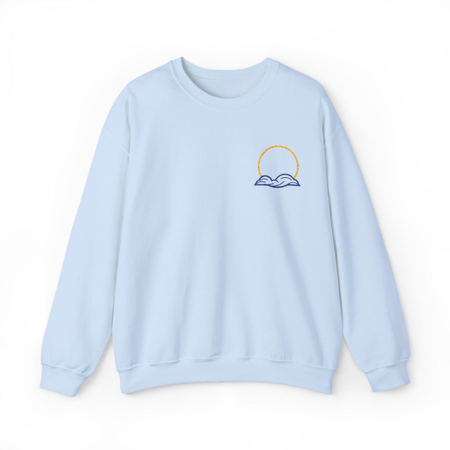 Embroidered Cloud and Sun Sweatshirt