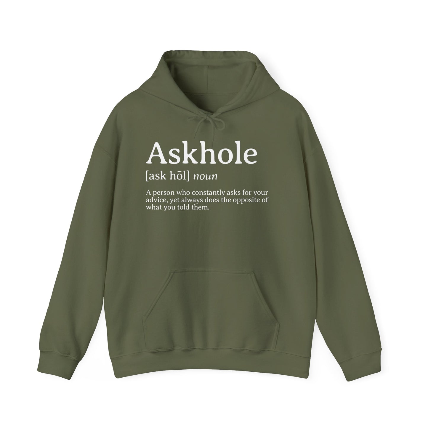 Askhole Definition Hoodie