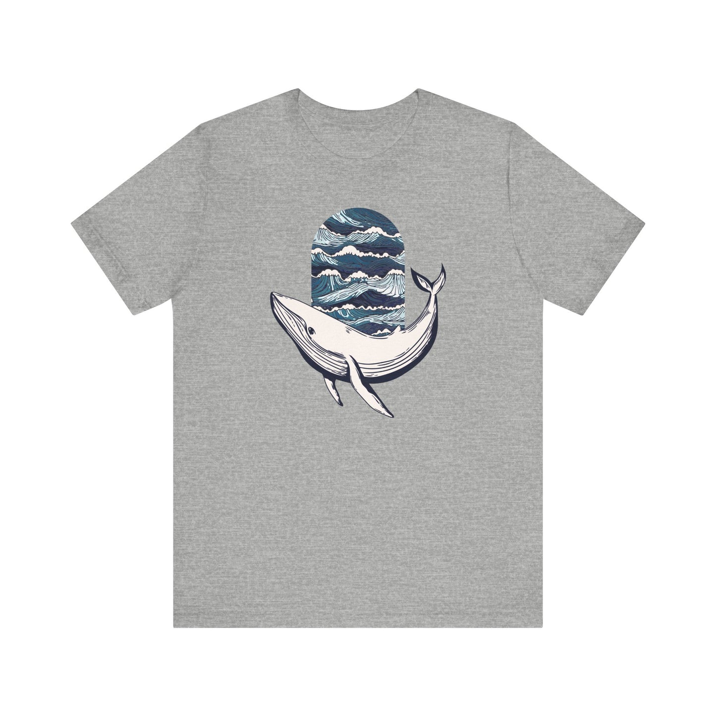Ocean Waves Whale T-shirt