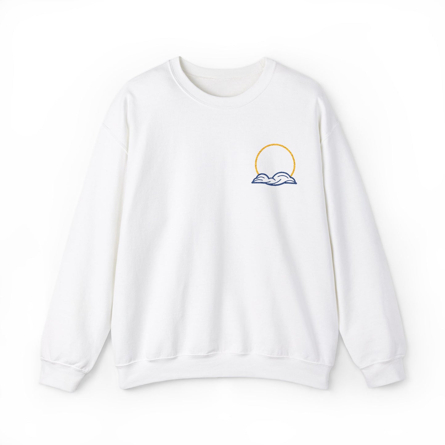 Embroidered Cloud and Sun Sweatshirt