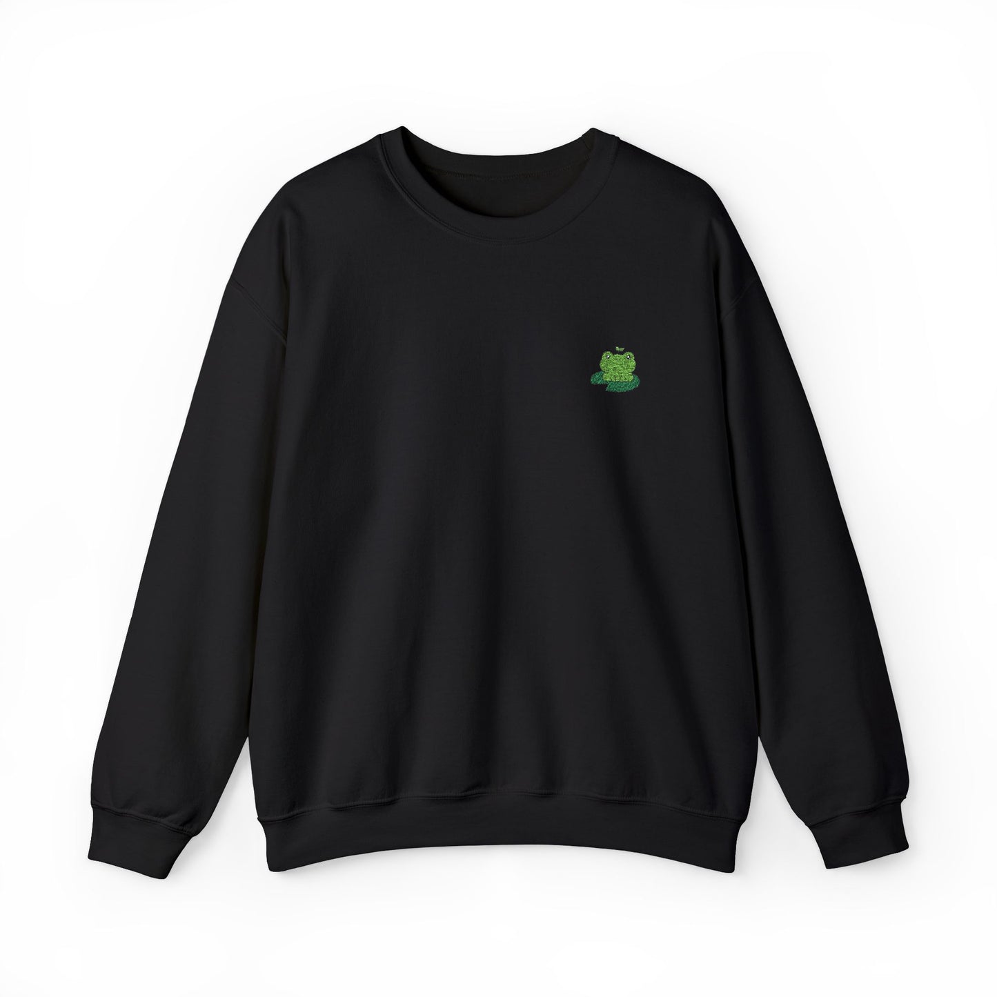 Embroidered Cute Frog Sweatshirt