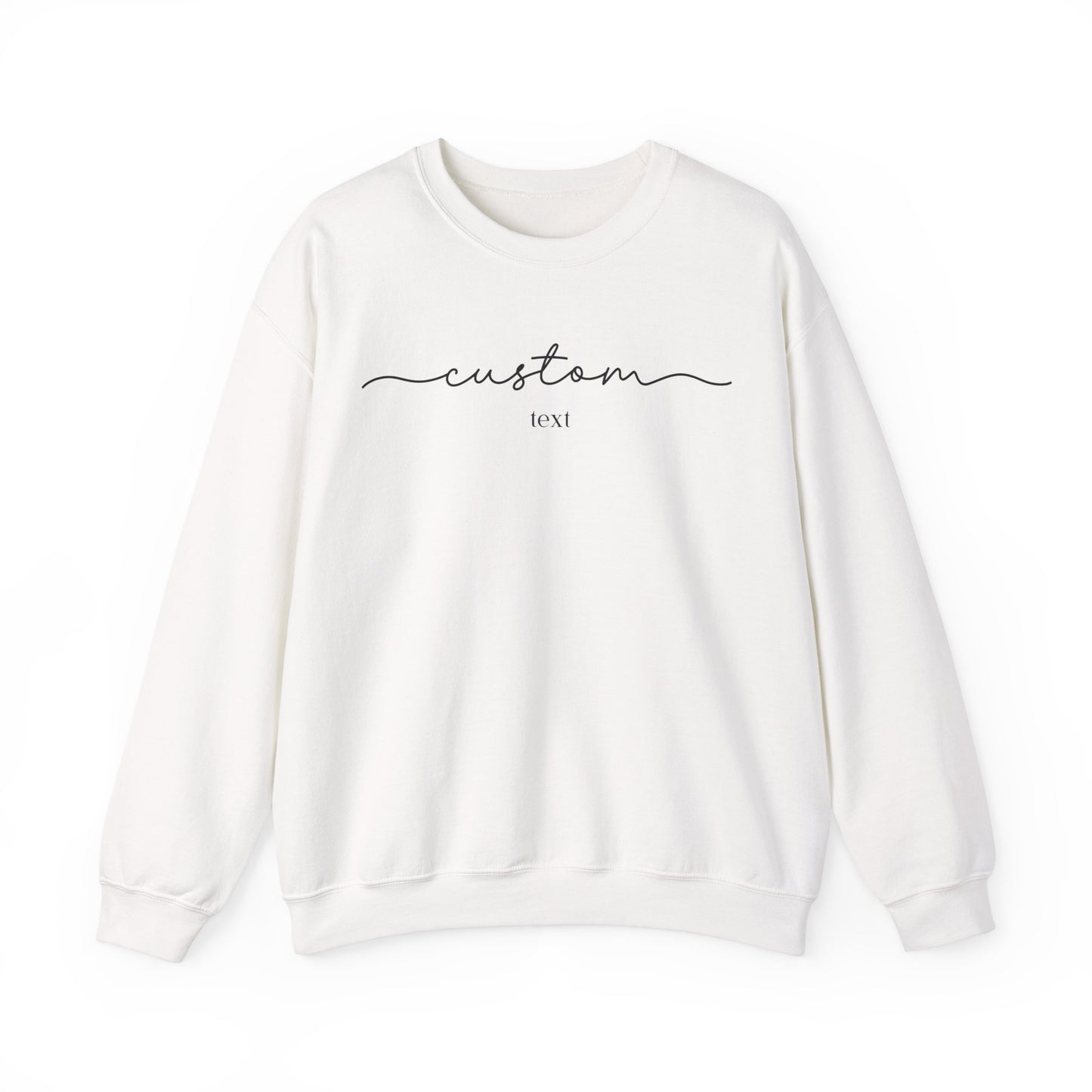 Custom Text Minimalist Sweatshirt