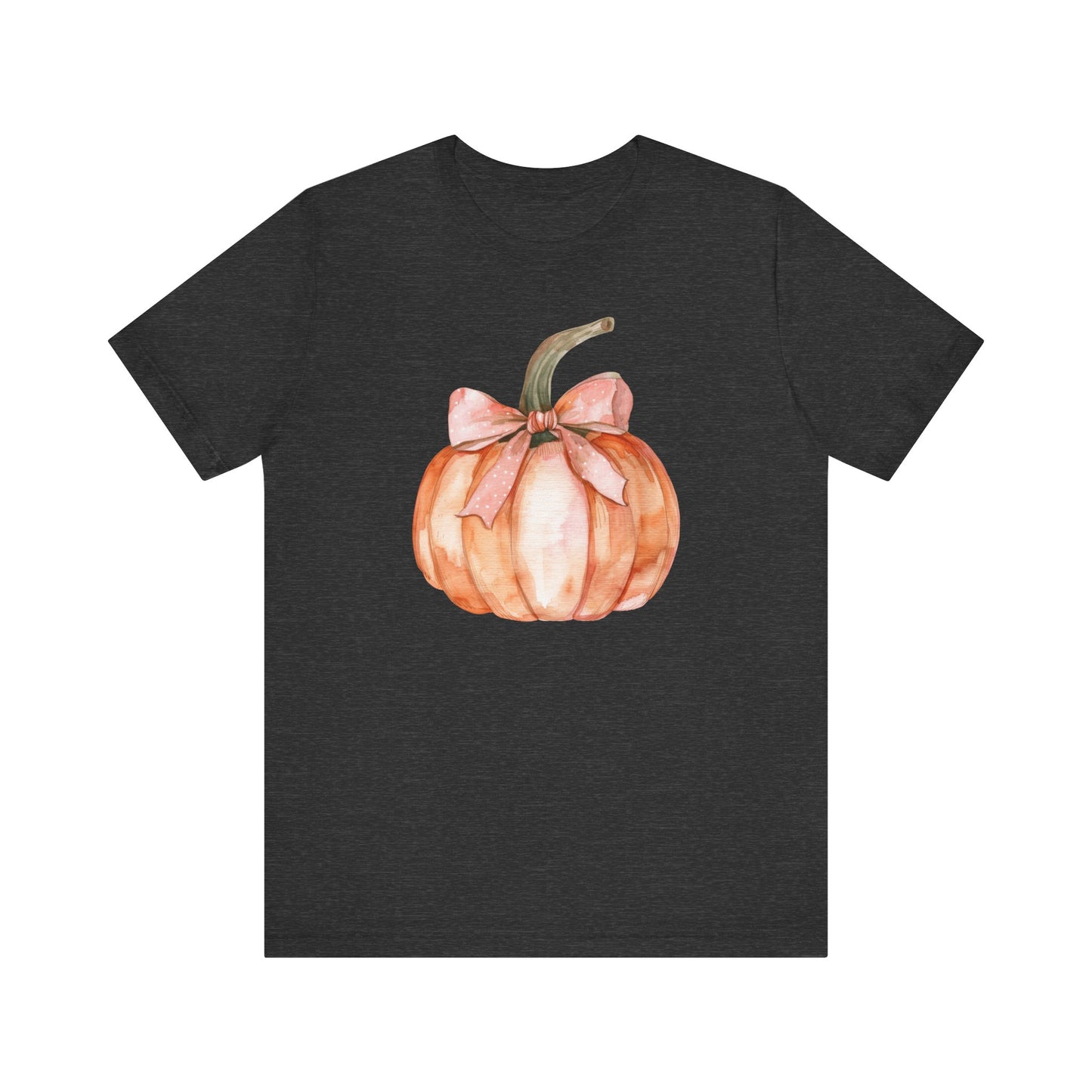 Fall Pumpkin Coquette Bow T-shirt
