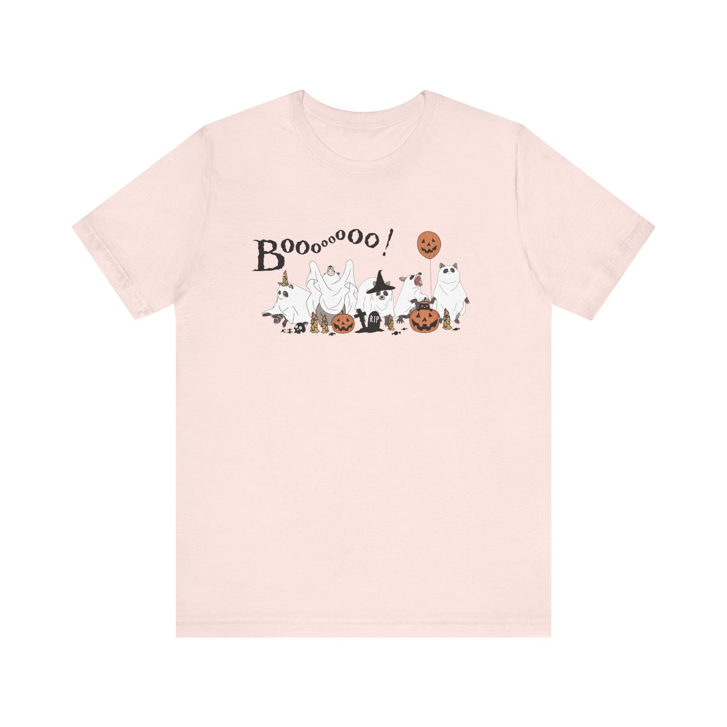 Raccoon Ghost Halloween Boo T-shirt