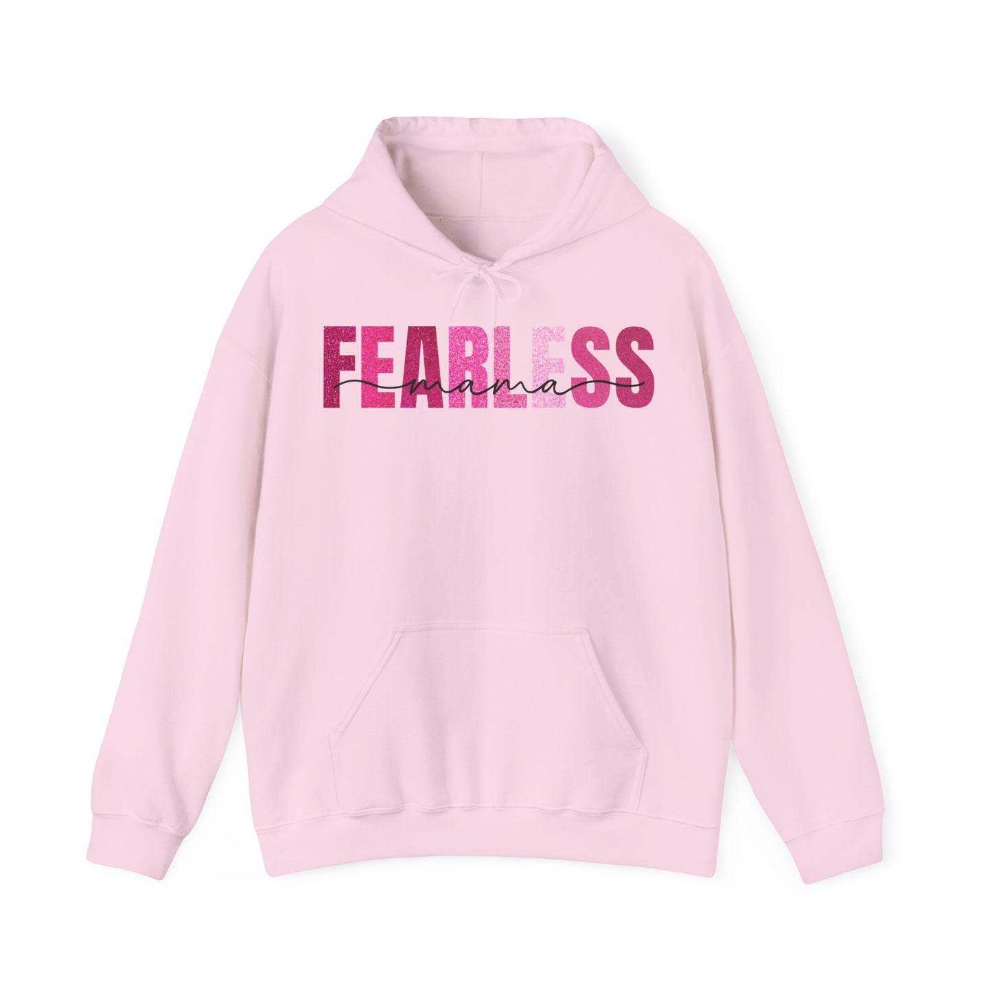 Fearless Mama In Glitter Pink Patterns Hoodie