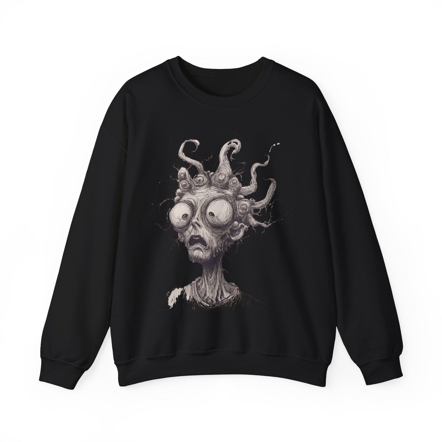 Creepy Weird Face Sweatshirt