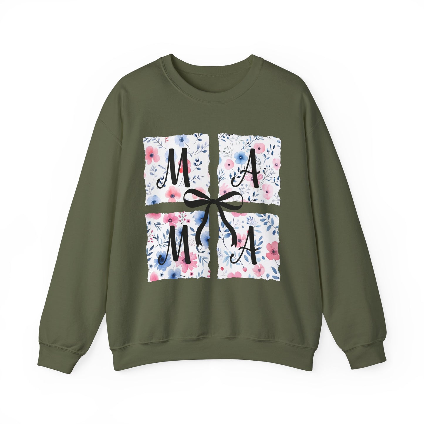 Floral Mama Coquette Bow Sweatshirt