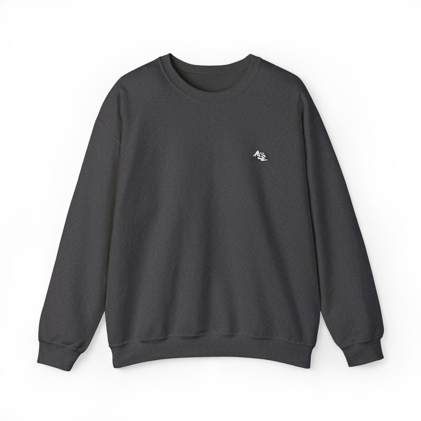Embroidered Mountain and Pine Trees Sweatshirt