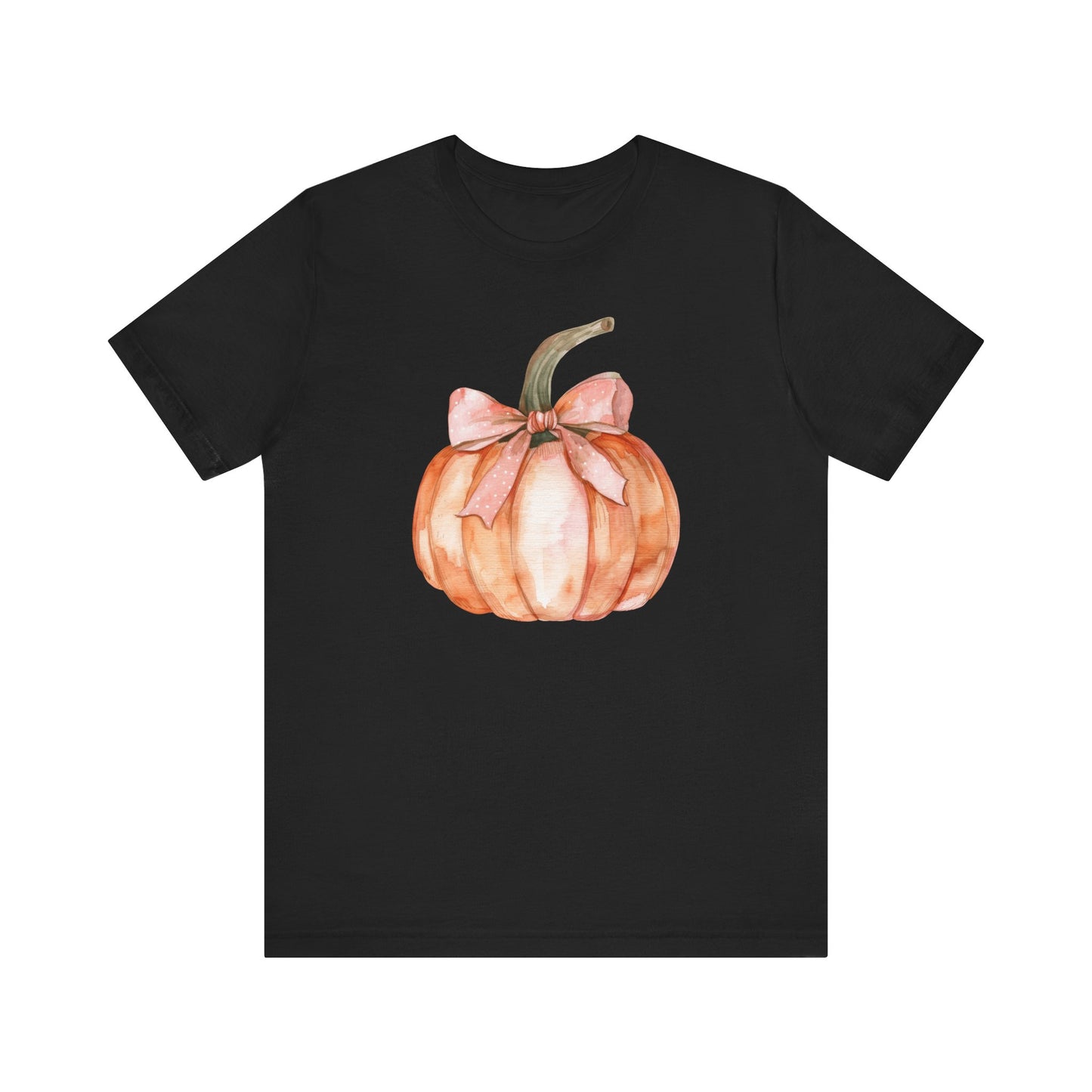 Fall Pumpkin Coquette Bow T-shirt