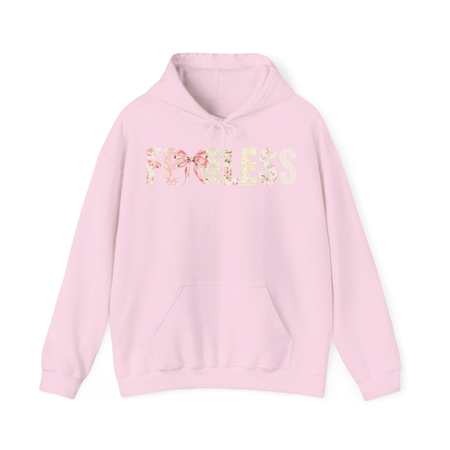 Fearless Pink Floral Coquette Bow Hoodie