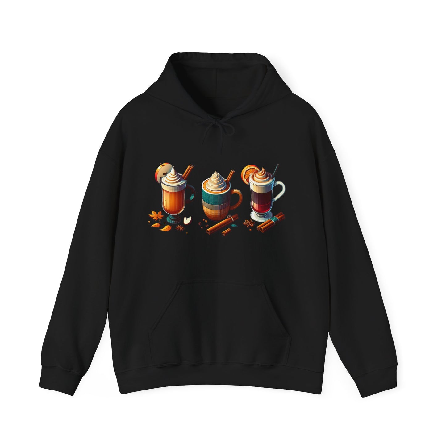 Fall Themed Drinks Graphic Hoodie