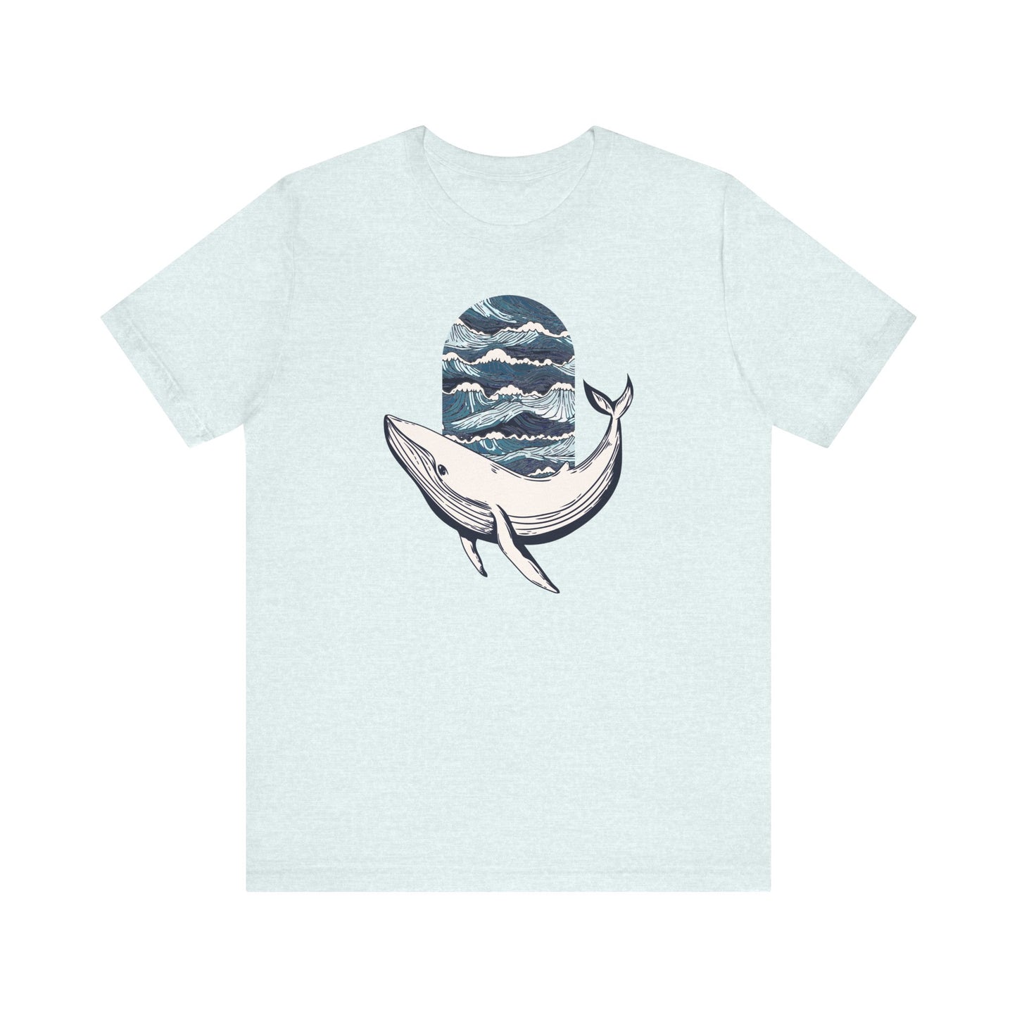 Ocean Waves Whale T-shirt