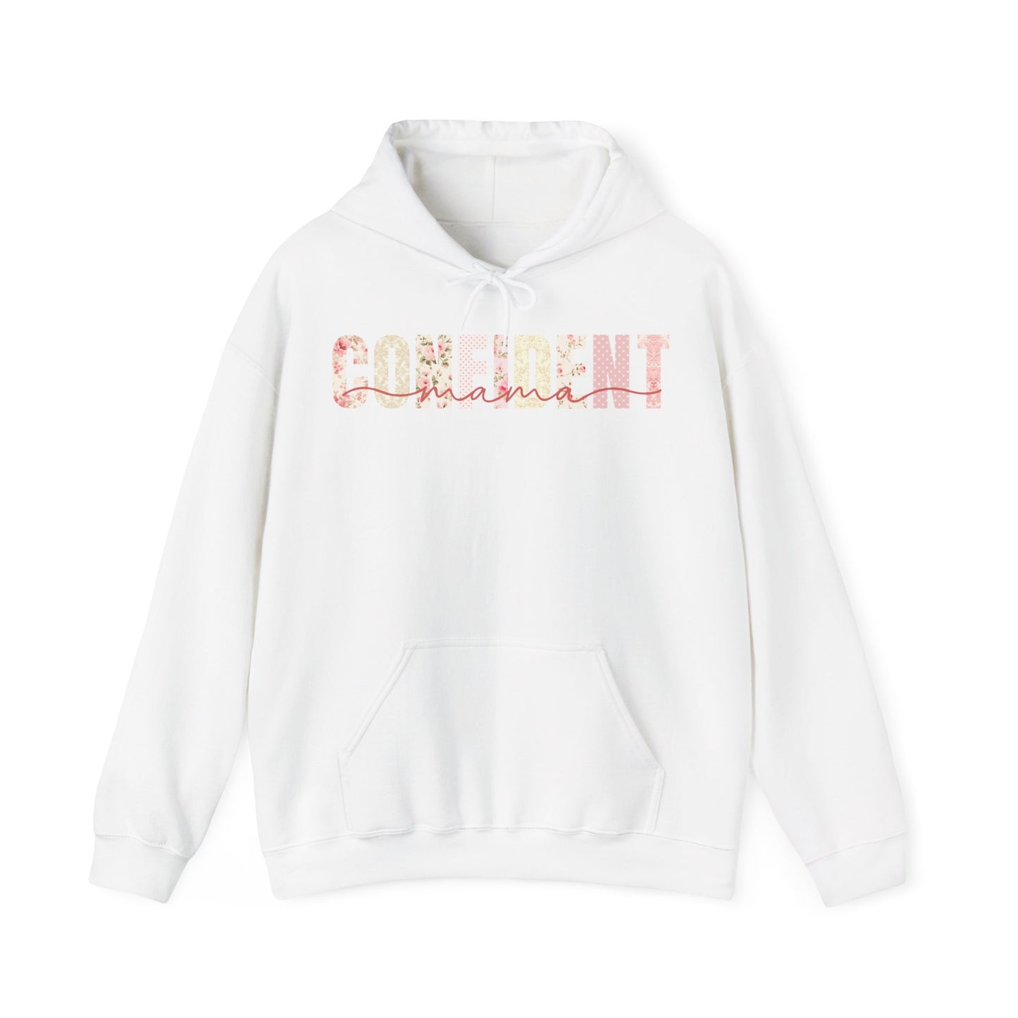 Confident Mama Pink Floral Patterns Hoodie