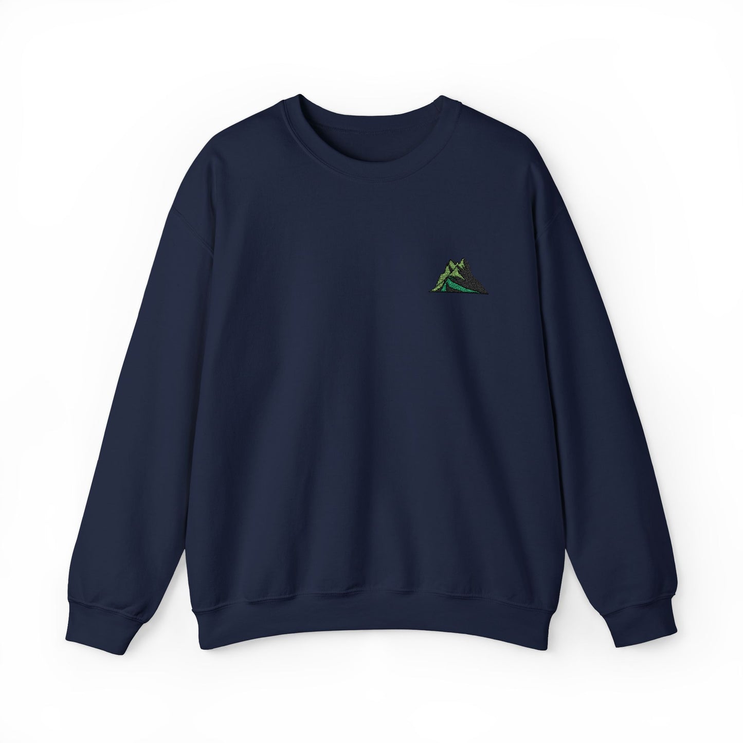 Embroidered Green Mountain Minimalist Sweatshirt