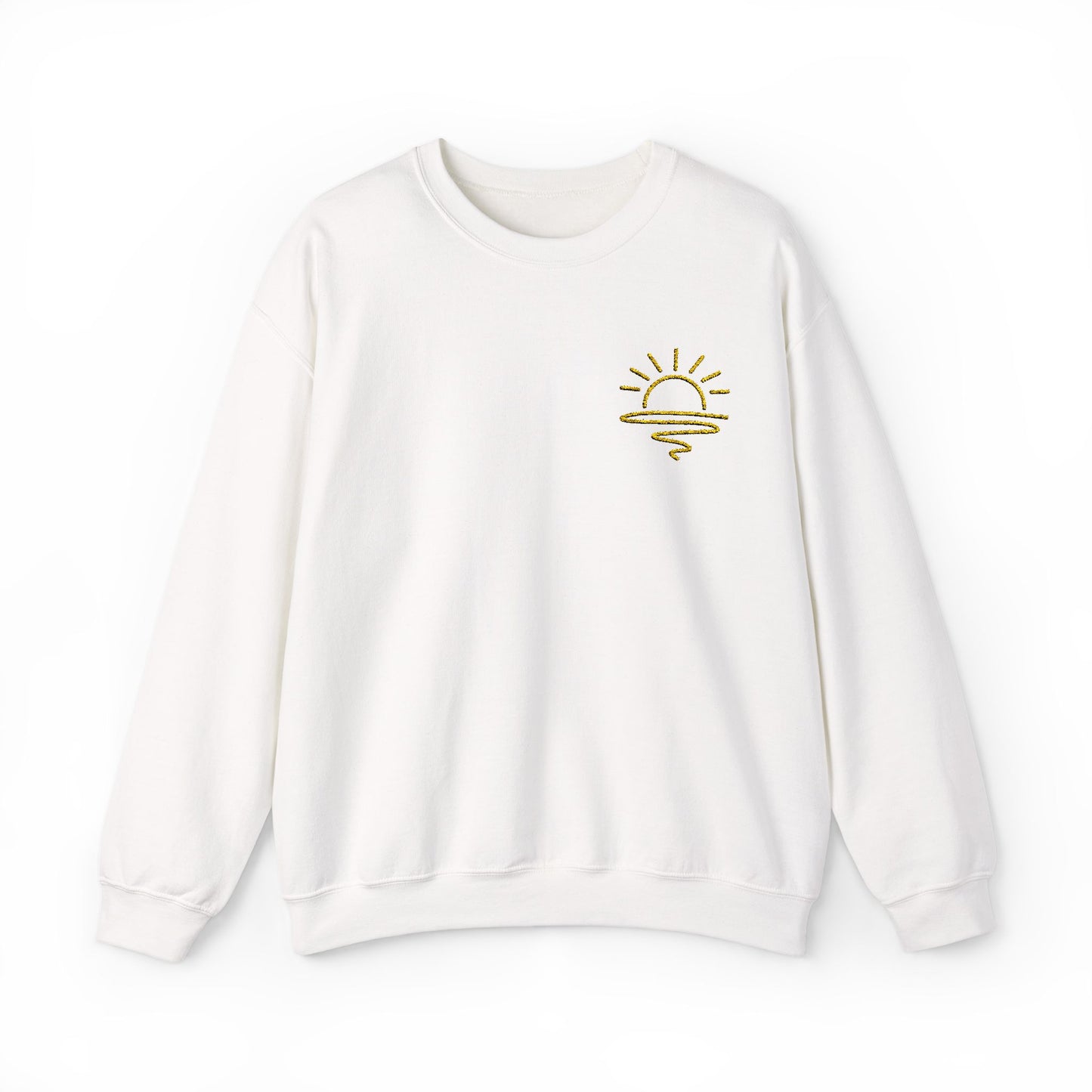 Minimalist Embroidered Sun Sweatshirt
