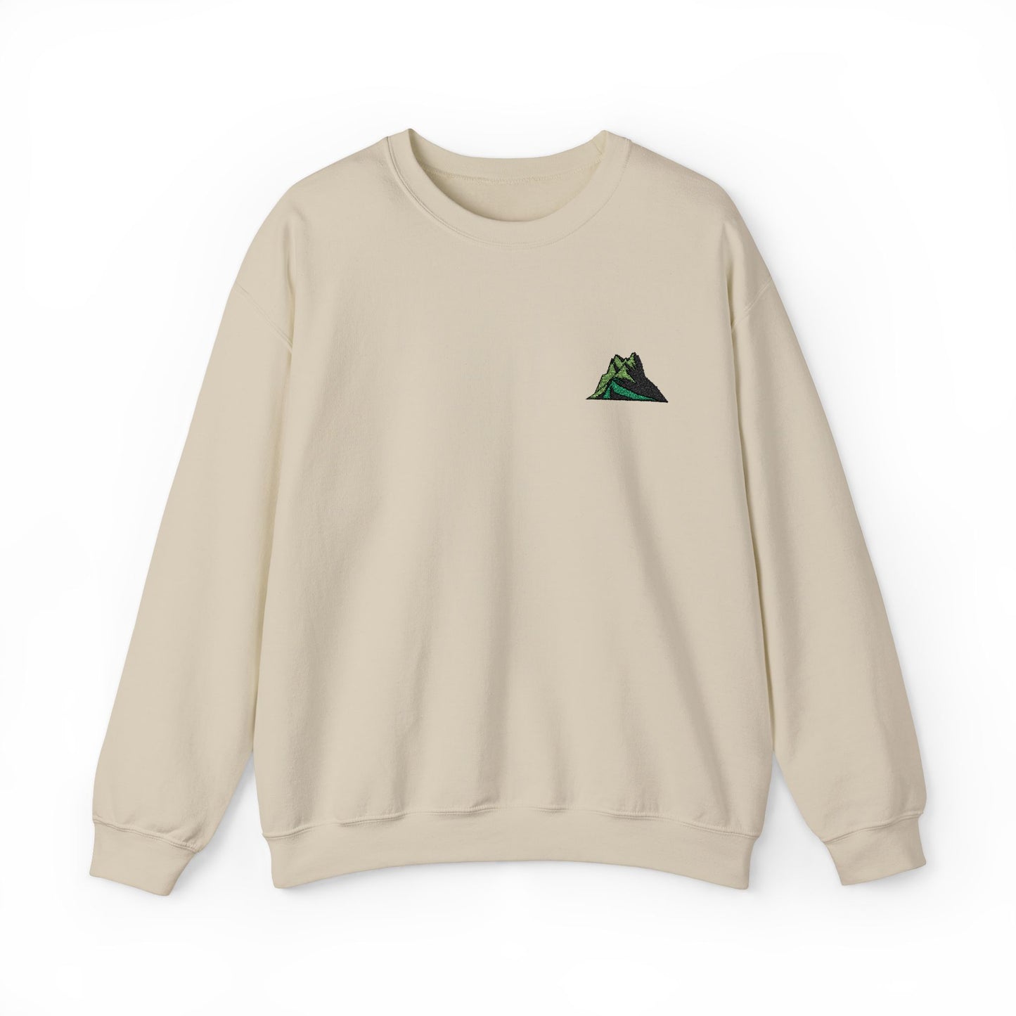 Embroidered Green Mountain Minimalist Sweatshirt