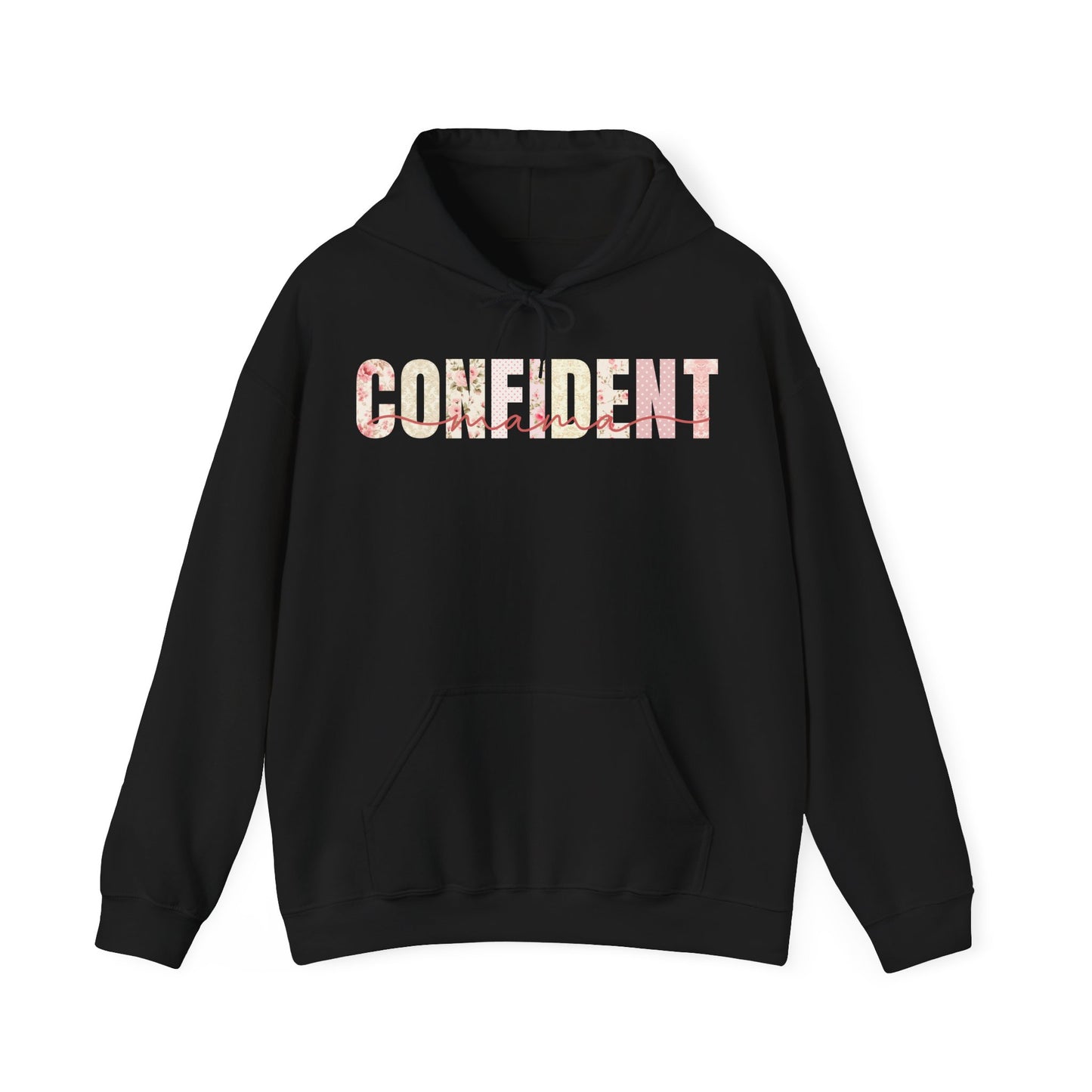 Confident Mama Pink Floral Patterns Hoodie