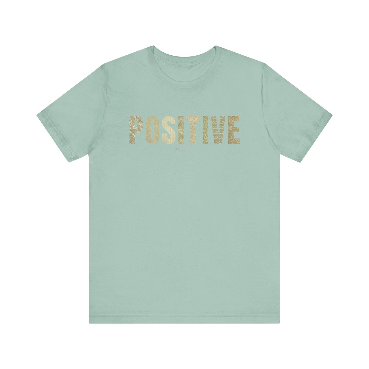 Positive Me 24:7 T-shirt With Green Patterns
