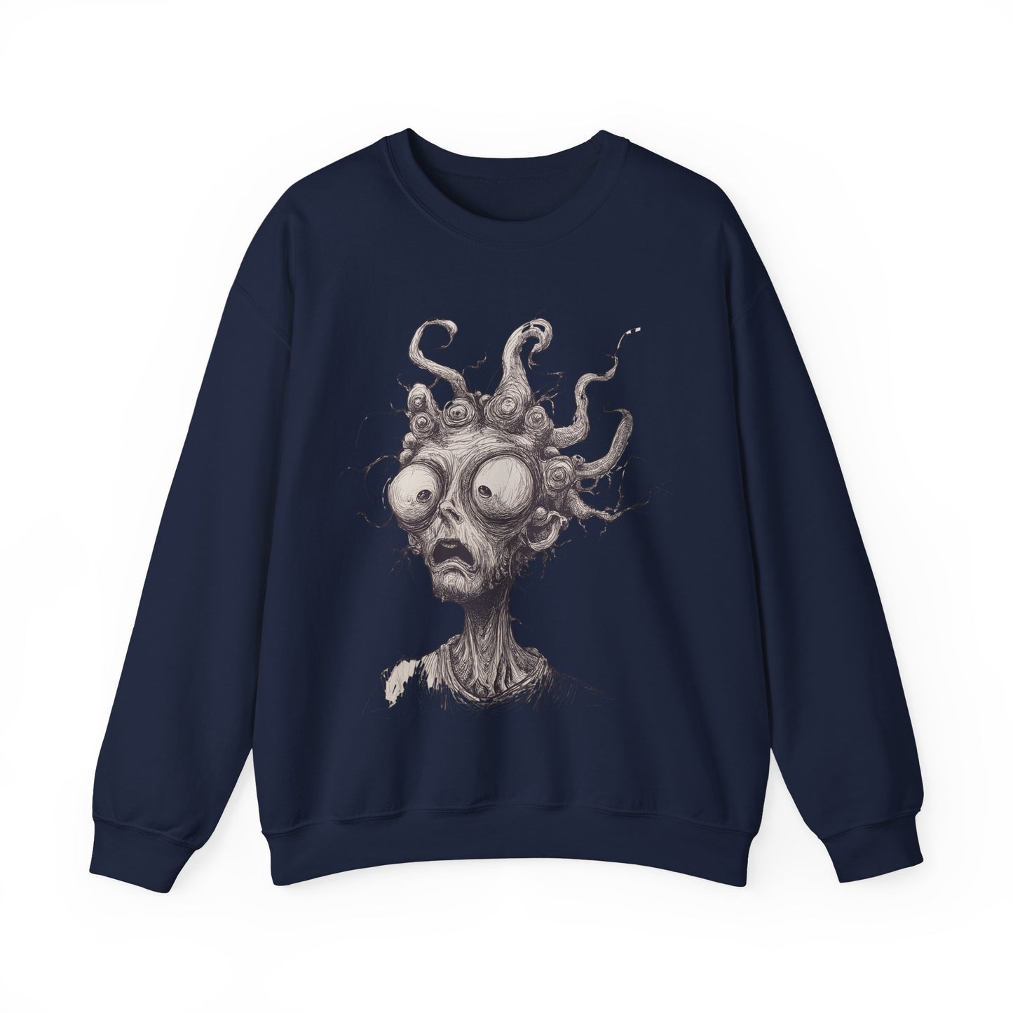 Creepy Weird Face Sweatshirt