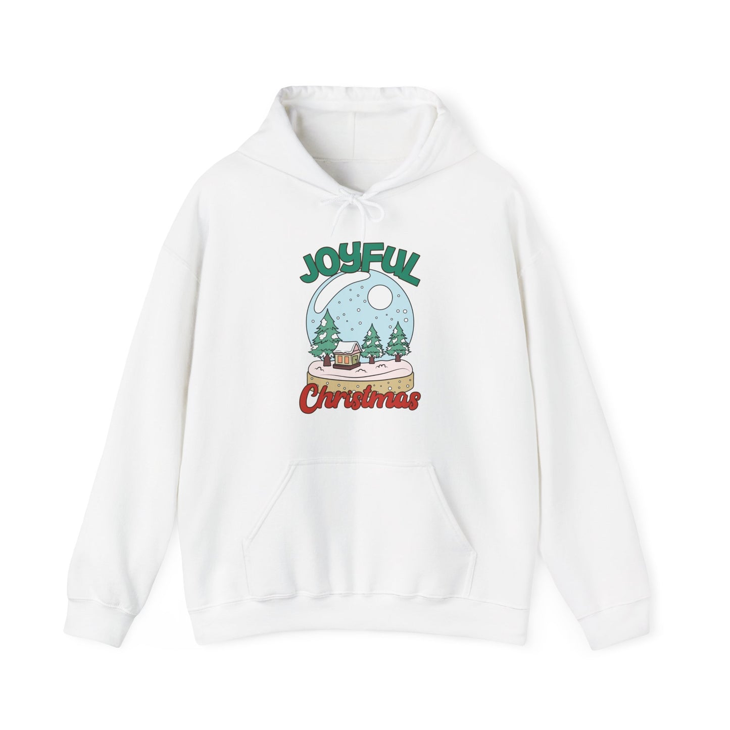 Joyful Christmas Snow Globe Graphic Hoodie