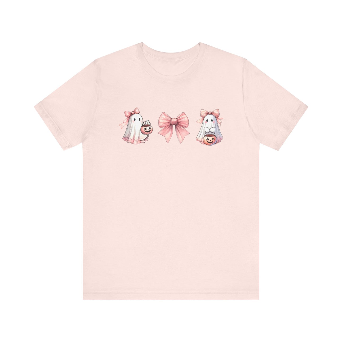 Cute Ghost Coquette Bow T-shirt