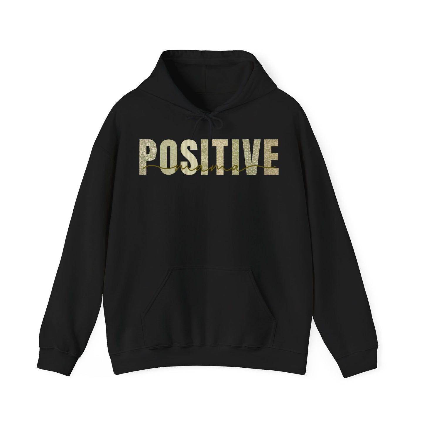 Positive Mama Green Patterns Hoodie