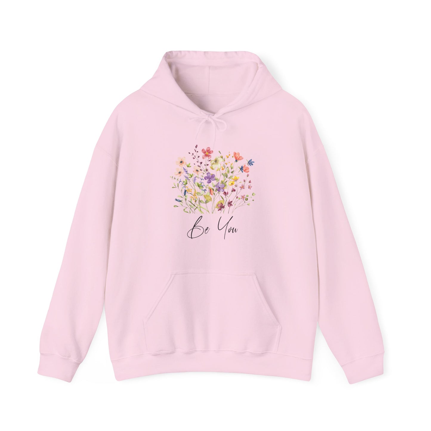 Be You Colorful Wildflowers Graphic Hoodie