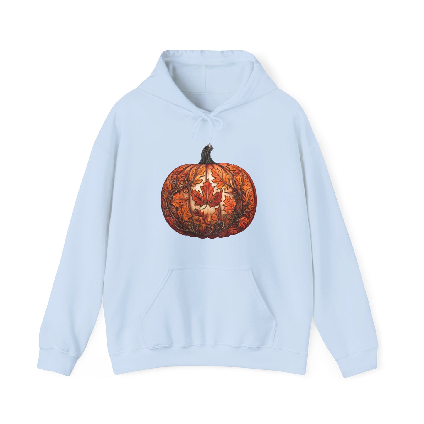 Pumpkin Made of Maple Leaves Hoodie