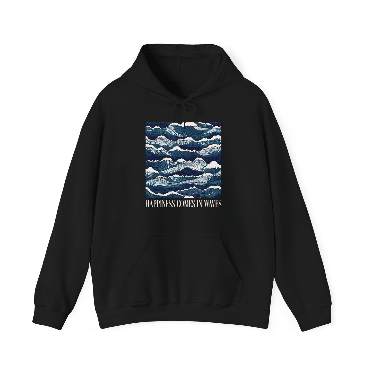 Happiness Comes In Waves Graphic Hoodie