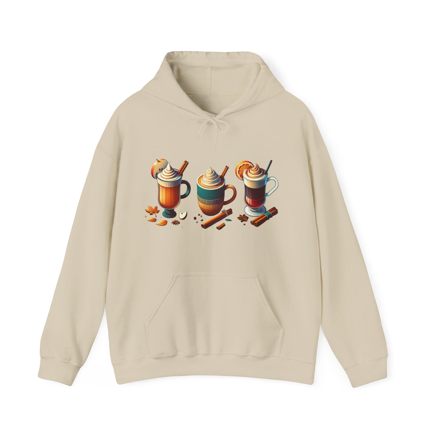 Fall Themed Drinks Graphic Hoodie
