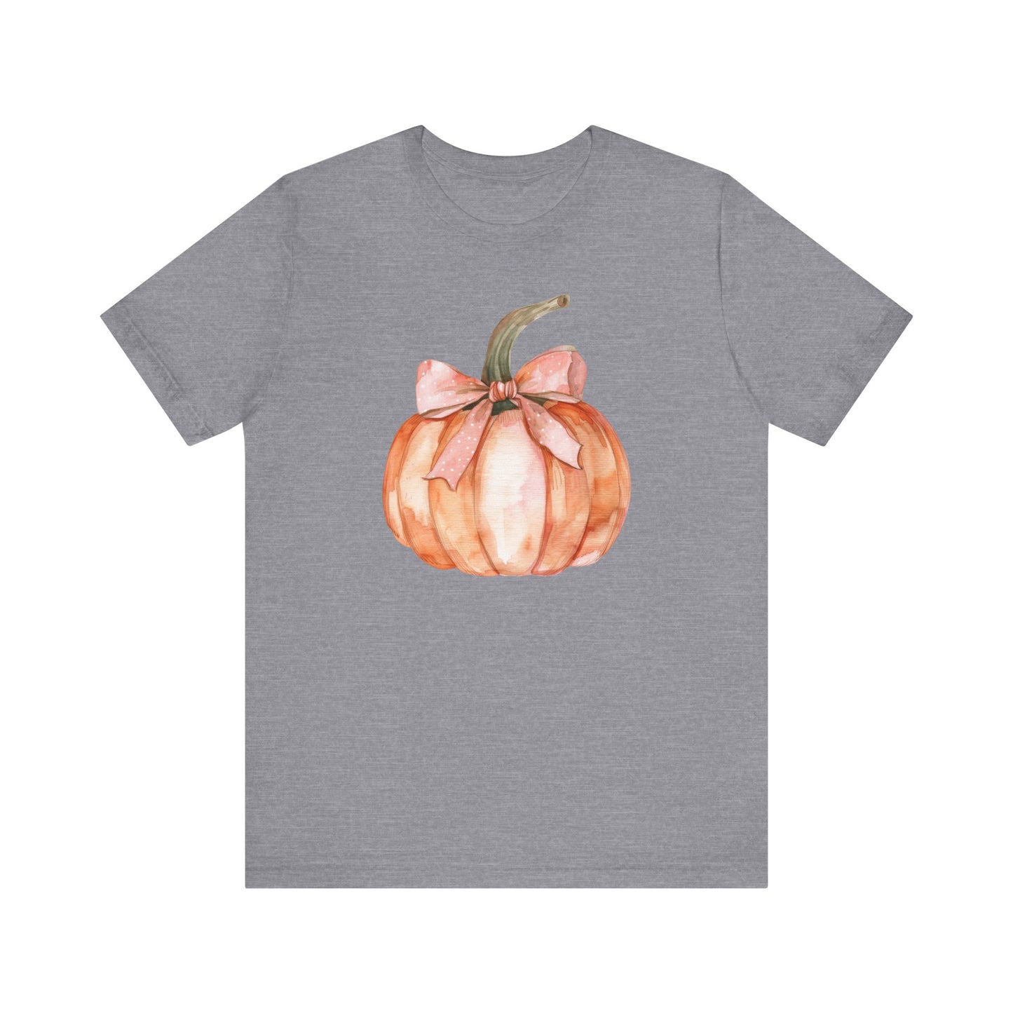 Fall Pumpkin Coquette Bow T-shirt