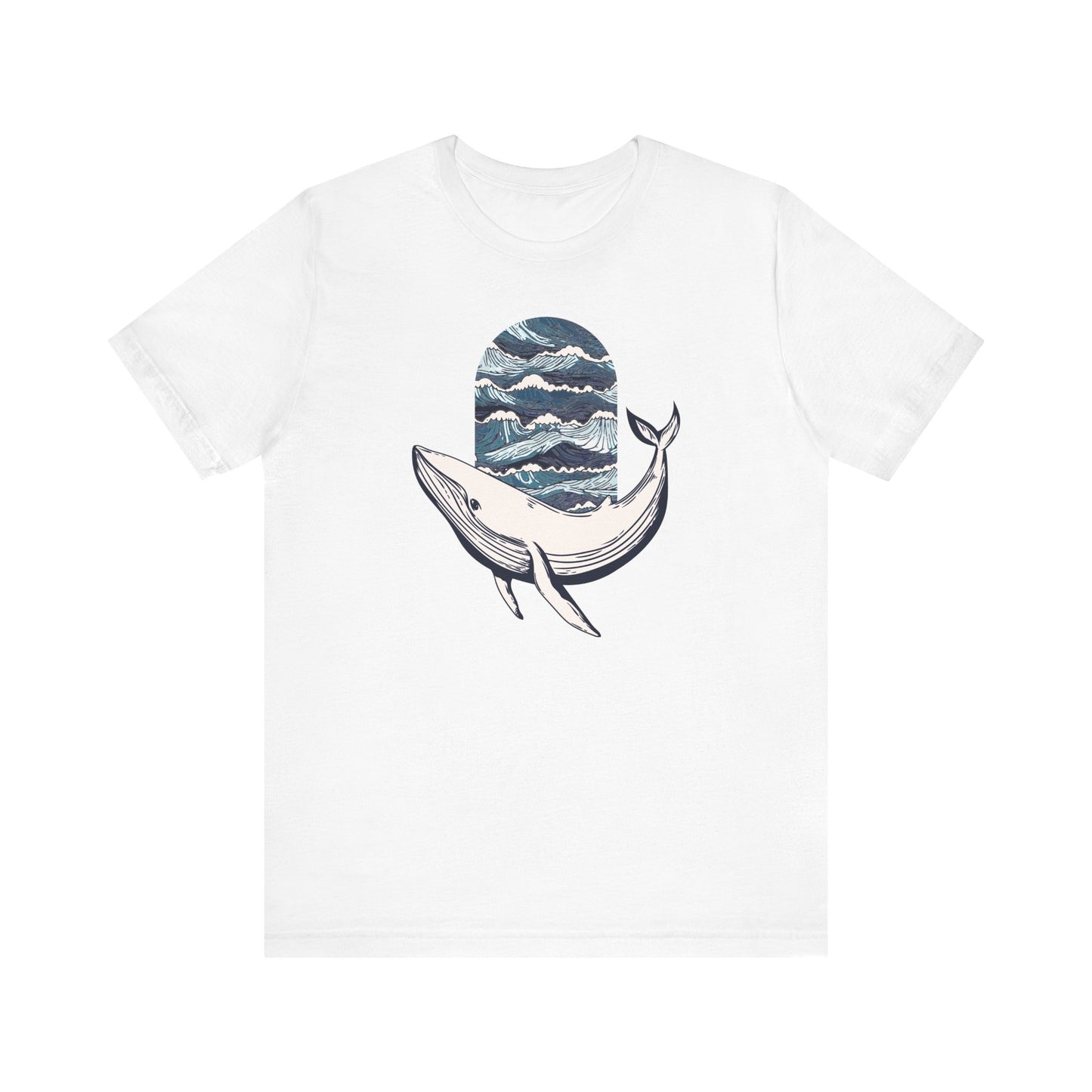 Ocean Waves Whale T-shirt