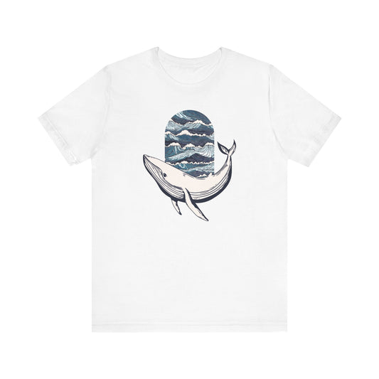 Ocean Waves Whale T-shirt