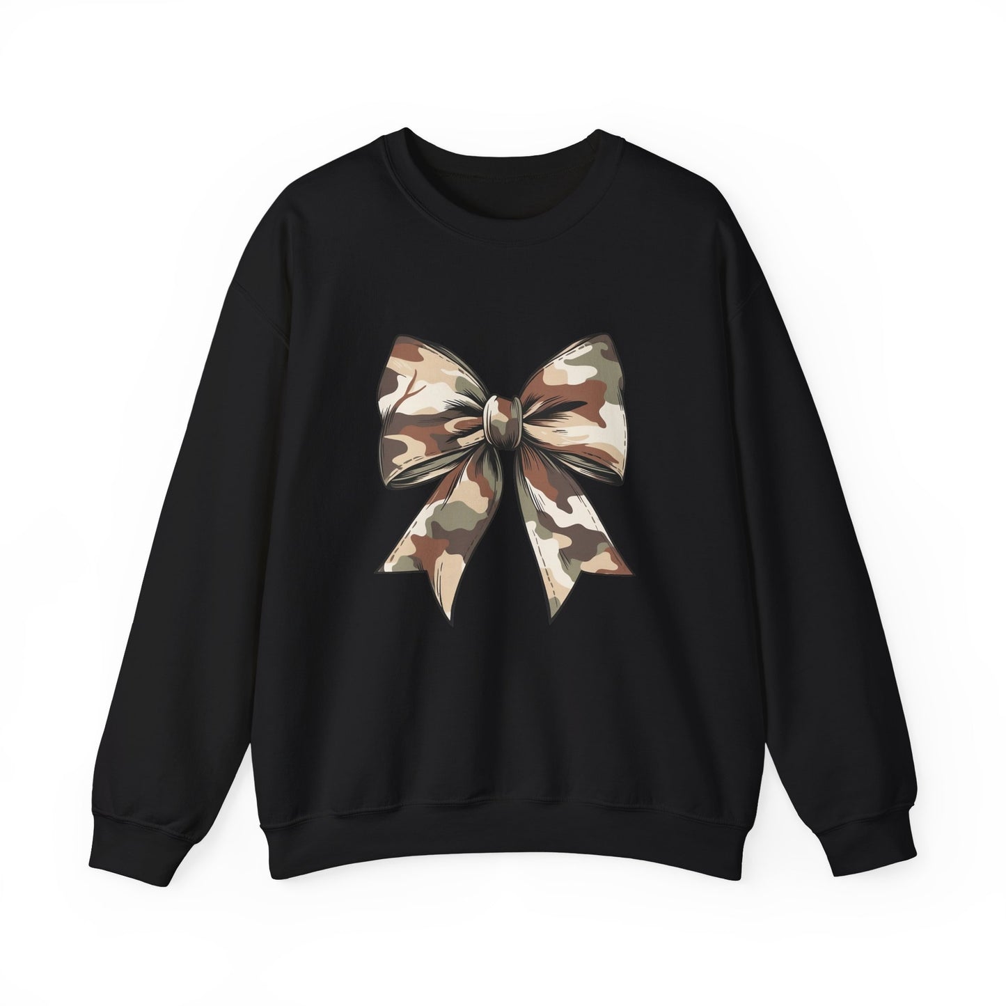 Camouflage Coquette Bow Sweatshirt