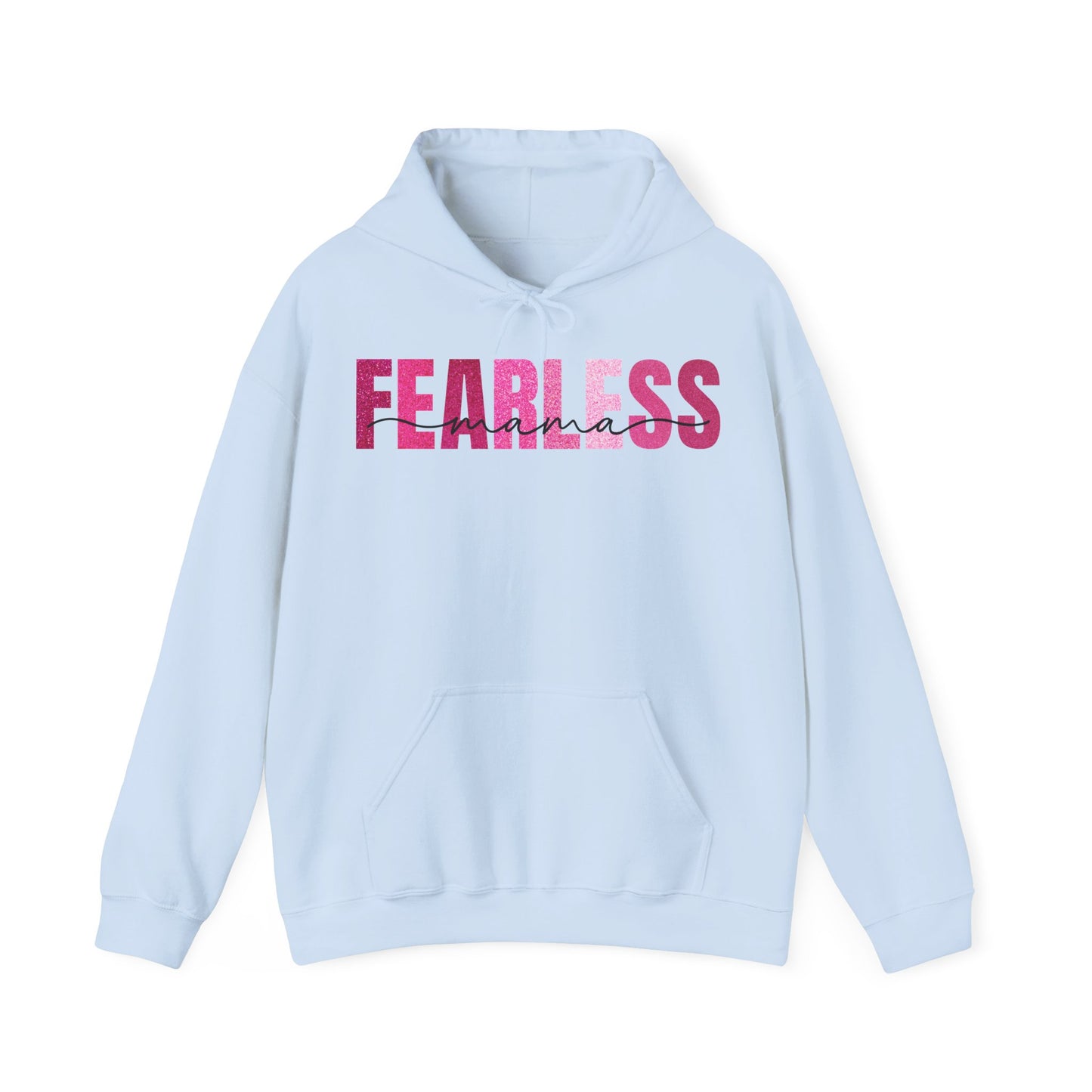 Fearless Mama In Glitter Pink Patterns Hoodie