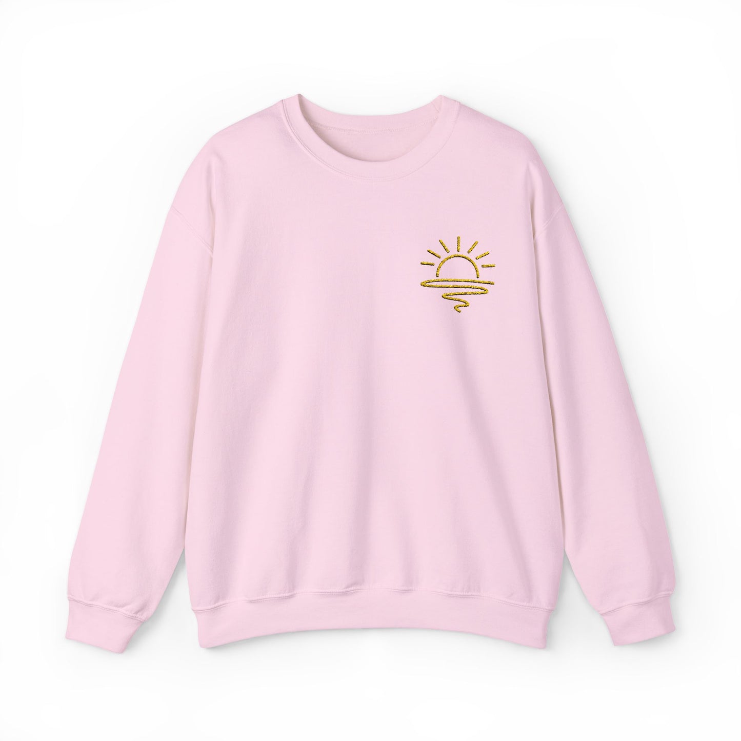Minimalist Embroidered Sun Sweatshirt