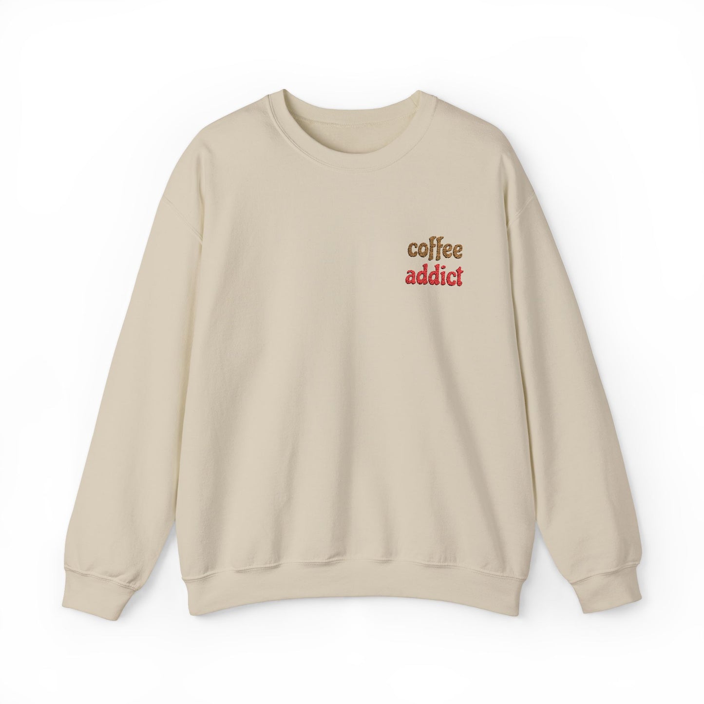 Embroidered Coffee Addict Sweatshirt