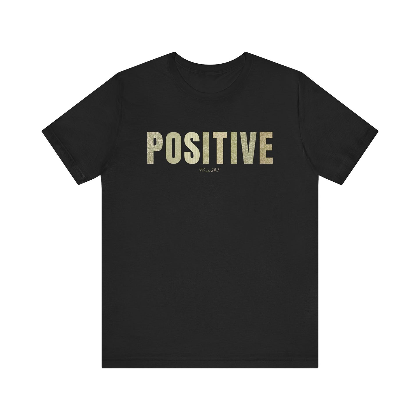 Positive Me 24:7 T-shirt With Green Patterns