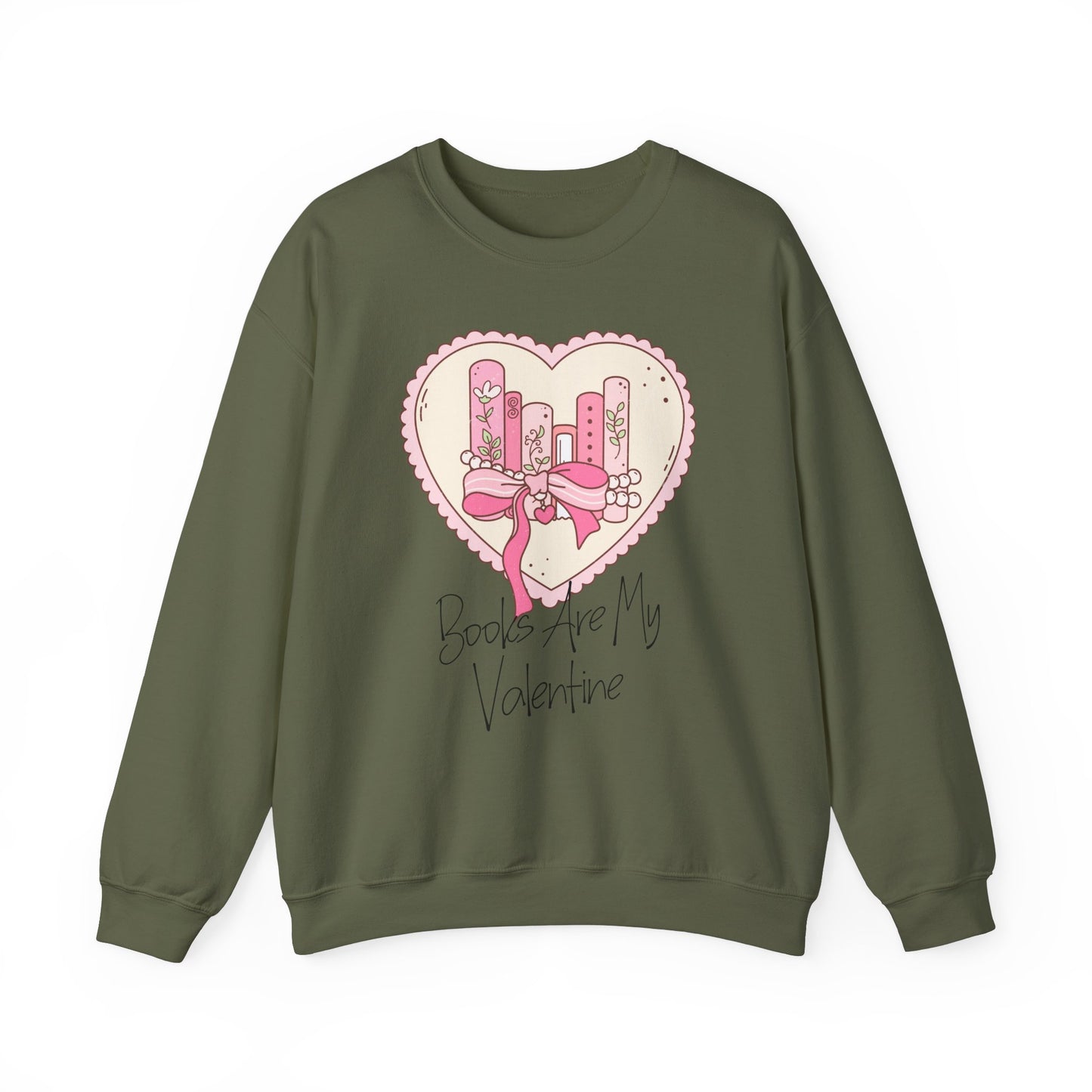 Books Are My Valentine Graphic Sweatshirt