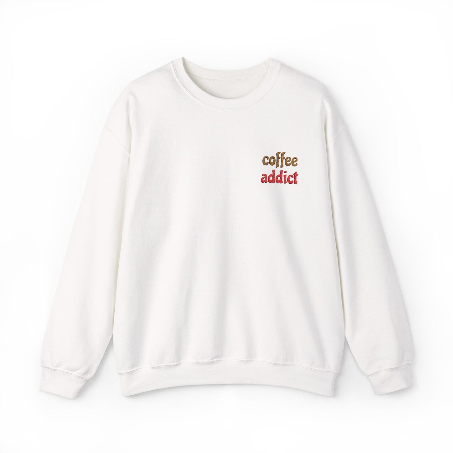 Embroidered Coffee Addict Sweatshirt
