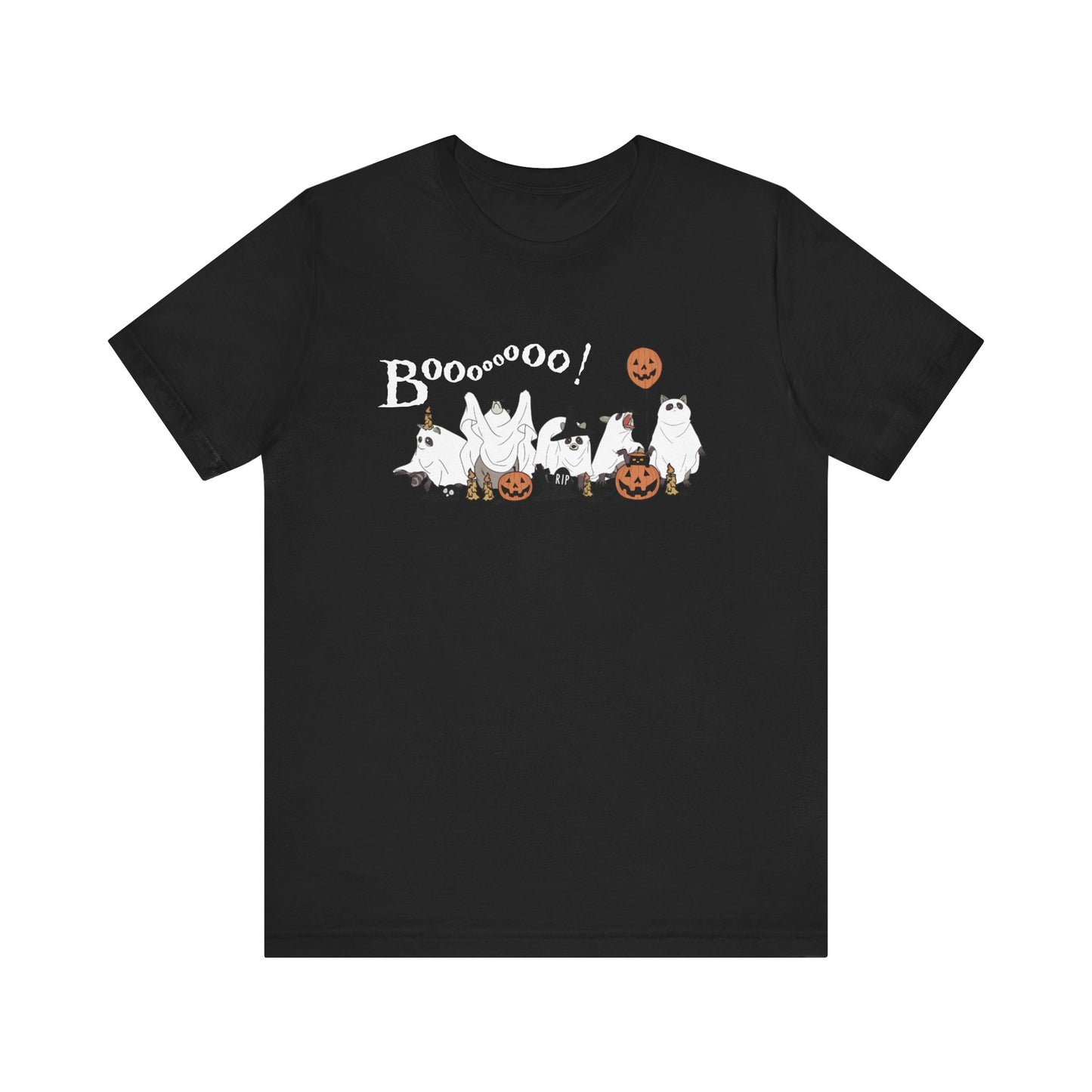 Raccoon Ghost Halloween Boo T-shirt