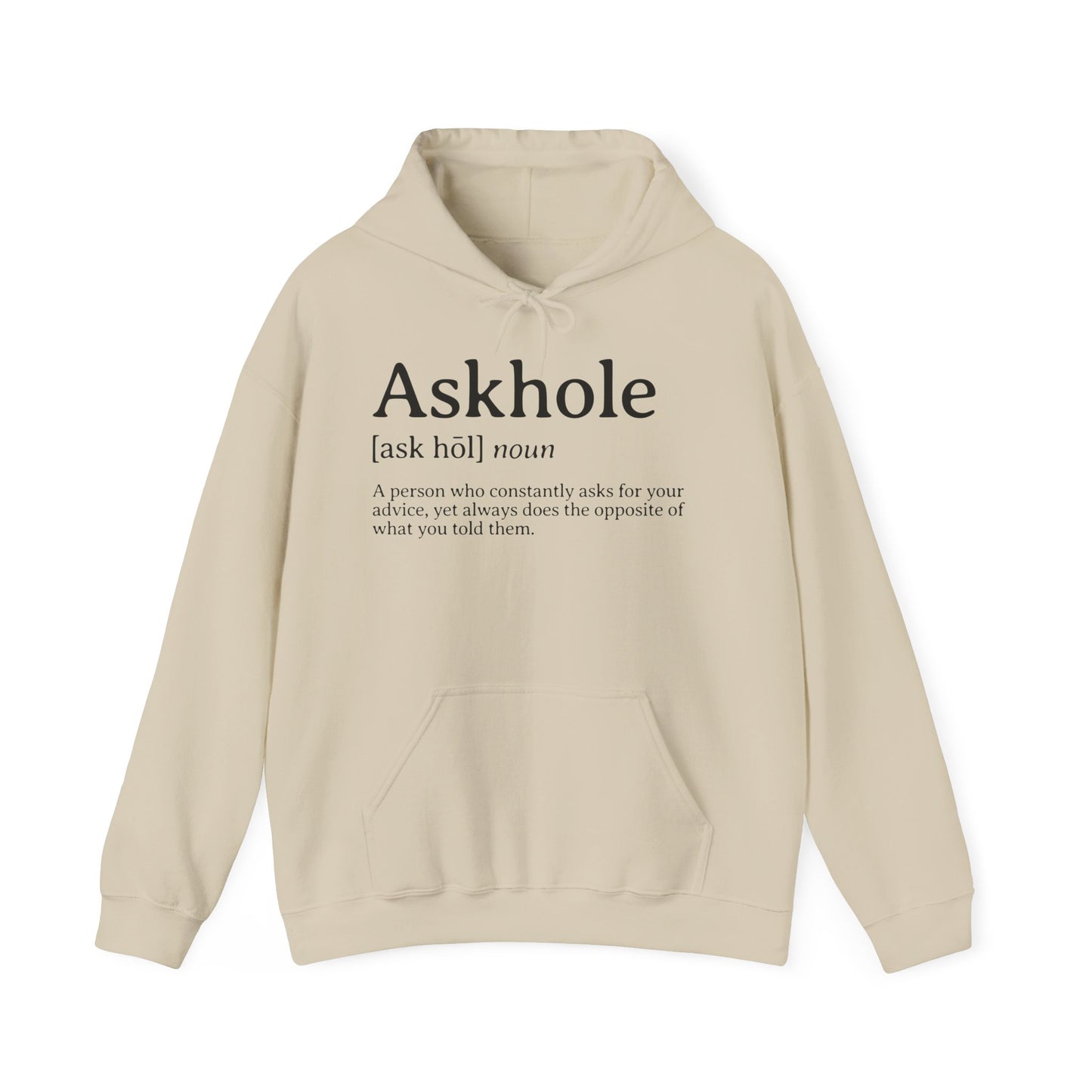 Askhole Definition Hoodie