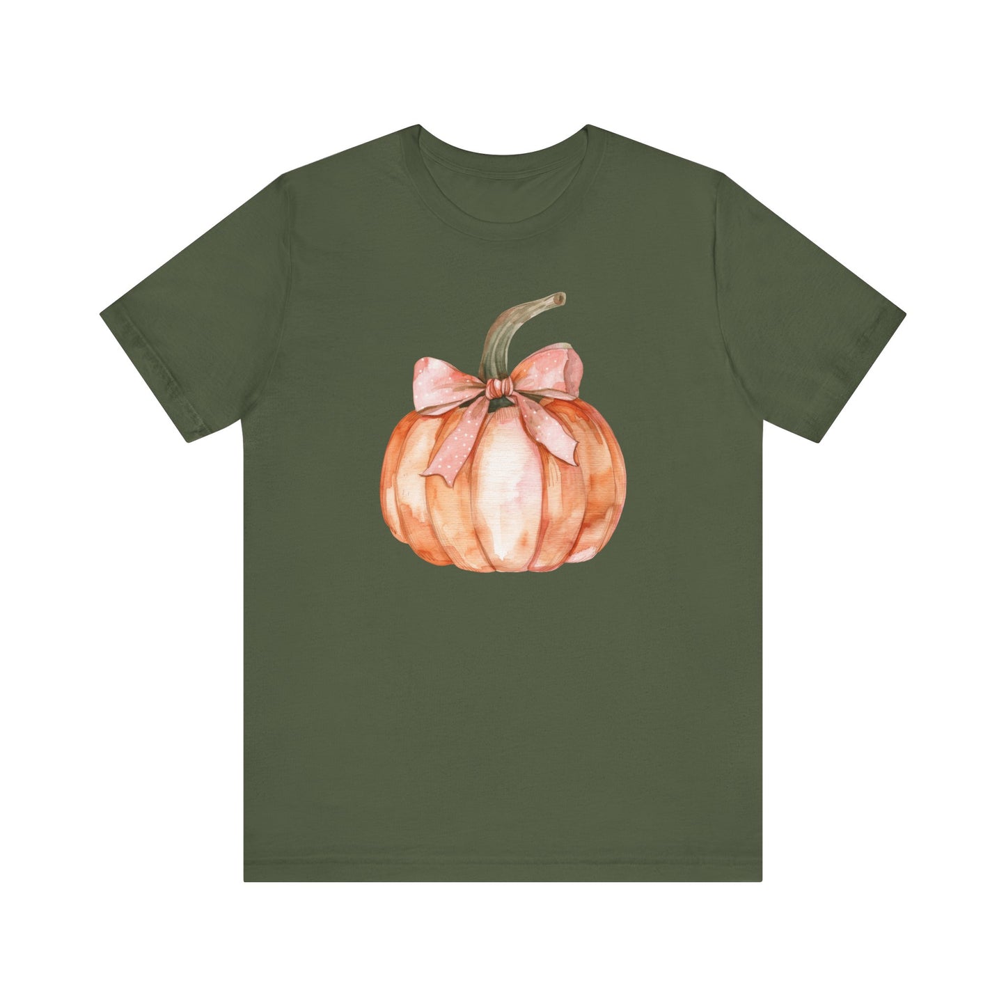 Fall Pumpkin Coquette Bow T-shirt