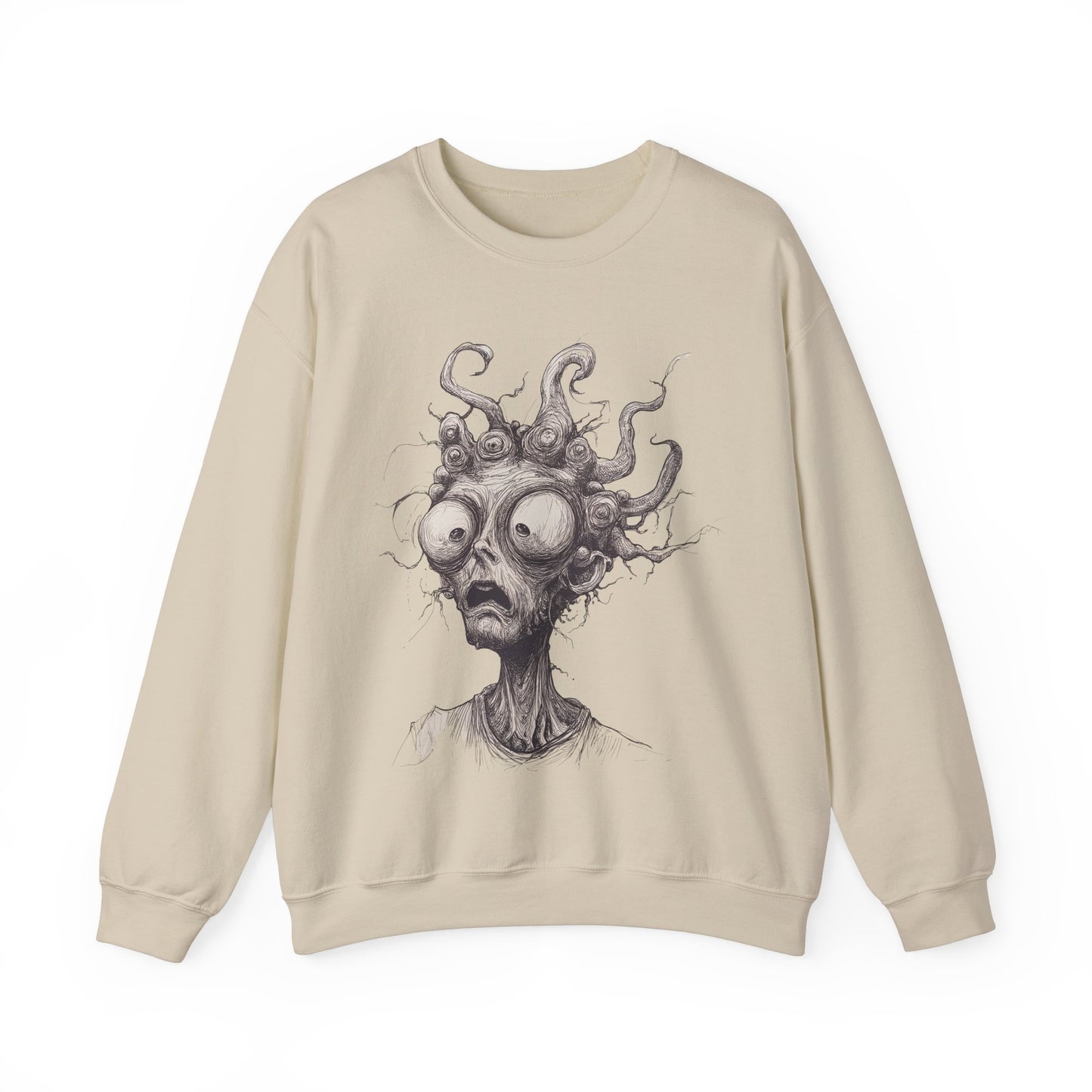Creepy Weird Face Sweatshirt